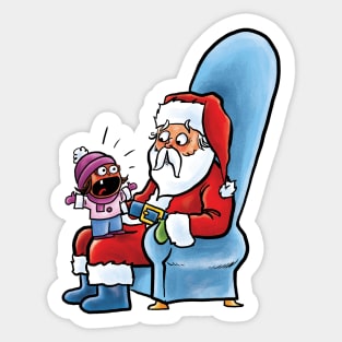 All She Wants For Christmas Sticker